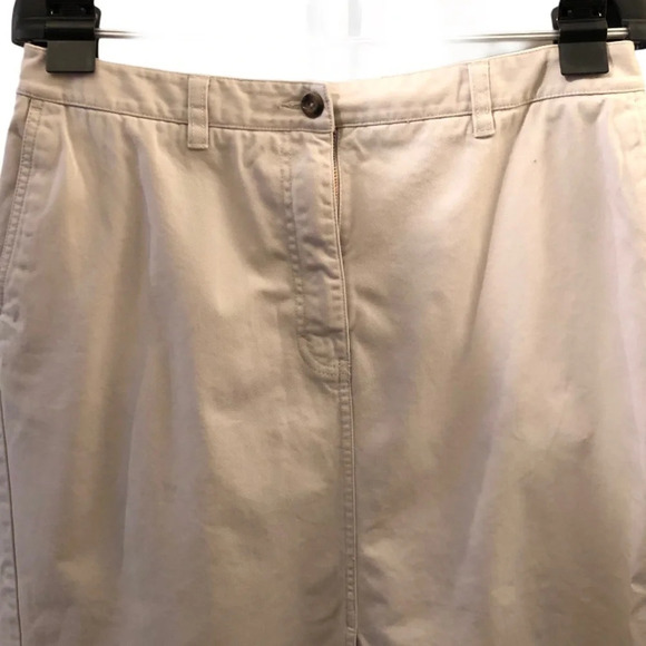 🛍️ 3/$40 Eddie Bauer Skirt Straight Chino Skirt Plus  Size 14 Petite - Picture 3 of 5